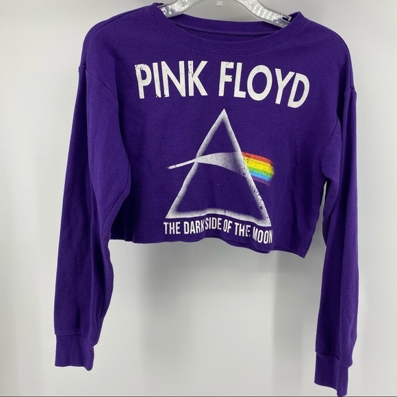 Pink Floyd Small Purple Crop Thermal - Picture 2 of 8